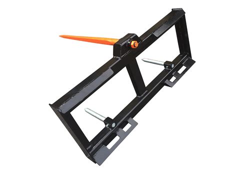 metal-x skid steer bale spear|skid steer hay bale attachment.